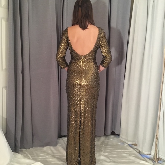 Alberto Makhani gold sequin gown - Picture 1 of 7